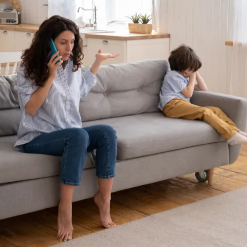 Family stressed by collection calls at home